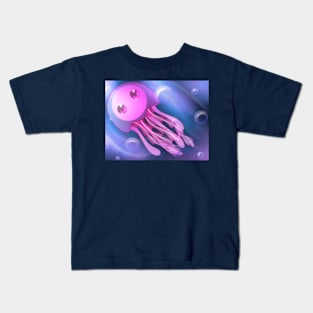 Miss Pink Jellyfish Kids T-Shirt